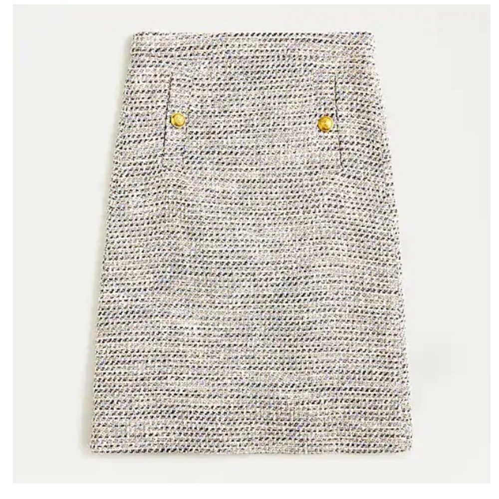 J. Crew tweed skirt 8